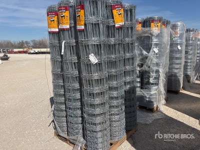 Quantity of (3) Pallets of 1C 12.5-12.5 6 in 78 in 20 Rod Field Fencing