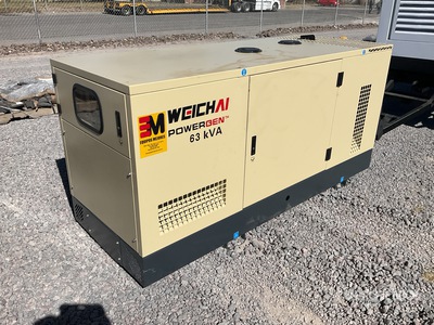 WEICHAI WPG50L16 63 kW Skid-Mounted Planta de Luz / Generador    (Unused)
