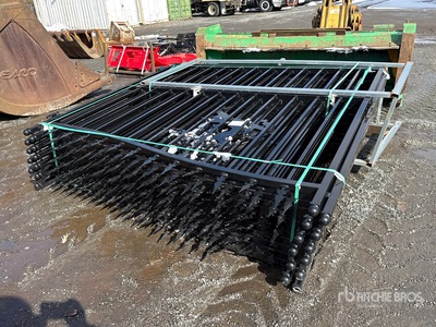 Quantity of (12) Pallets of 14 ft x 7 ft 6 in Steel Bi-Parting Driveway Gate