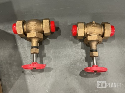 (2) NACCO 349846 Globe Valves
