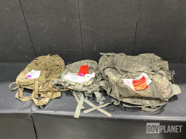 (8) Field Packs, (9) Assault Packs & Assorted Items