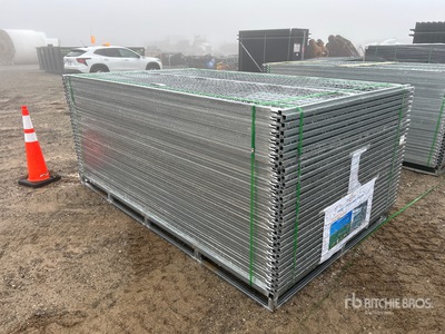 Quantity of (58) 6 ft x 9 ft 6 in Galvanized Valla