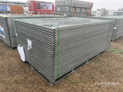Quantity of (58) 6 ft x 9 ft 6 in Galvanized Valla