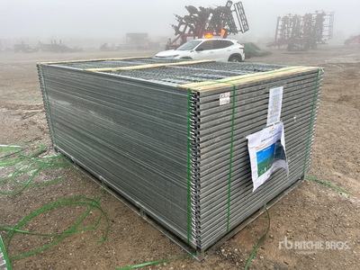 Quantity of (58) 6 ft x 9 ft 6 in Galvanized Valla