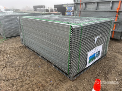 Quantity of (58) 6 ft x 9 ft 6 in Galvanized Valla