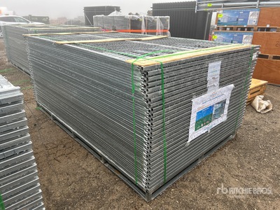 Quantity of (58) 6 ft x 9 ft 6 in Galvanized Valla