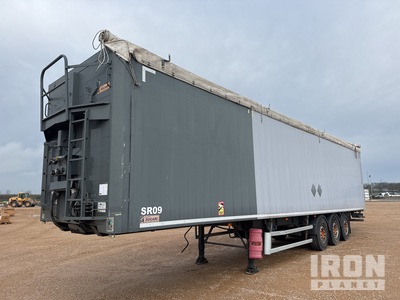 2015 TROUILLET ST3310 Semi-Remorque Benne A Fond Mouvant 3 Essieux Tri/A Schubboden-Auflieger