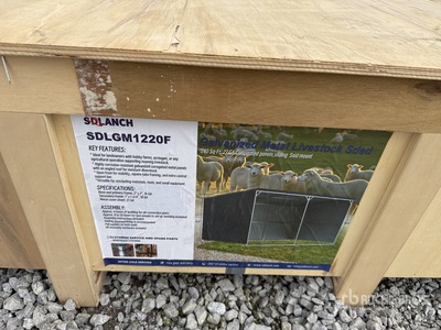 2025 SDLANCH SDLGM1220F Galvanized Metal Livestock Shed (Unused)