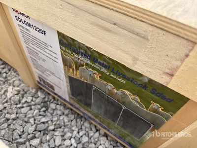 2025 SDLANCH SDLGM1220F Galvanized Metal Livestock Shed (Unused)