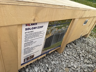 2025 SDLANCH SDLGM1220F Galvanized Metal Livestock Shed (Unused)