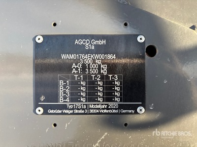 2021 Massey Ferguson MF4160V Isobus Round Baler