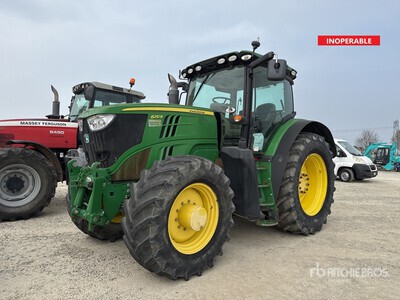 2014 John Deere 6210R 4WD Tractor Agrícola (Inoperable)