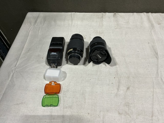 (15) Flashes, (13) Lenses & Assorted Items