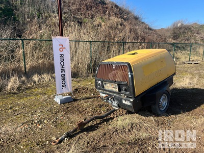 2011 Sullair 65 Trailer Mounted Air Compressor (Inoperable)