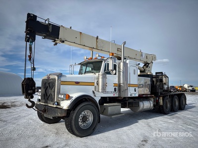 National 800D 23 ton Straight Boom on 2007 Peterbilt 378 6x4 Sleeper Camión Grúa