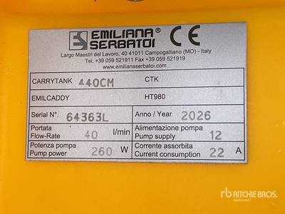 2026 Emiliana Serbatoi EU-TANK 440 440 L Skid Mounted Poly Fuel Tank (Unused)
