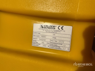 2026 Emiliana Serbatoi EU-TANK 110 110 L Portable Poly Fuel Tank (Unused)