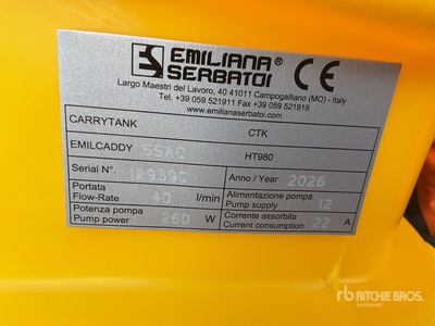 2026 Emiliana Serbatoi EU-TANK 55 55 L Portable Poly Fuel Tank (Unused)