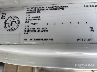 2018 International DuraStar 4300 4x2 Ciężarówka chłodnia