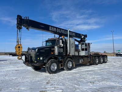 Manitex 3071C 30 ton Straight Boom on 2005 Kenworth T800B 10x6 Twin-Steer Boom Truck
