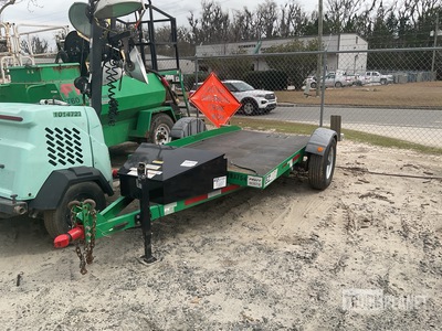 2016 EZ RAMP EZ1065E 10 ft S/A hydraulic tilt flatbed trailer Aanhangwagen voor grondbelasting