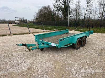 2000 Moiroud PE3500 T/A Remorque 2 Essieux مقطورة معدات