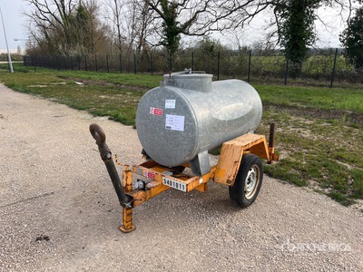2012 GOURDON CIT13 500 L S/A Remorque Citerne A Eau Water Tank Trailer