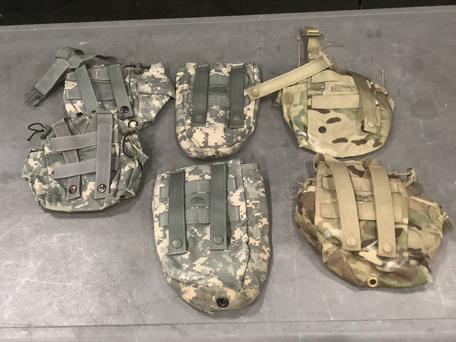 (209) Canteen Pouches, (88) Entrenching Tool Carriers & Assorted Items