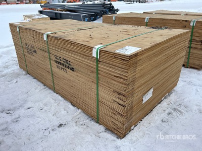 Quantity of (60) 1/2 in 4x8 CSP/DFP No Stamp Plywood (Unused)