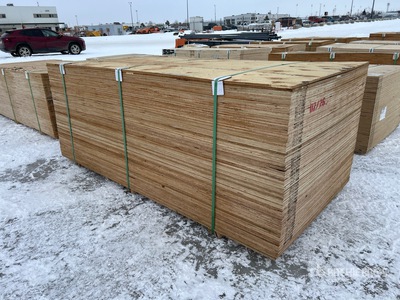 Quantity of (69) 1/2 in 4x8 G1S (Good 1 Side) With Smooth Overlay 5 Ply Douglas Fir Plywood (Unused)