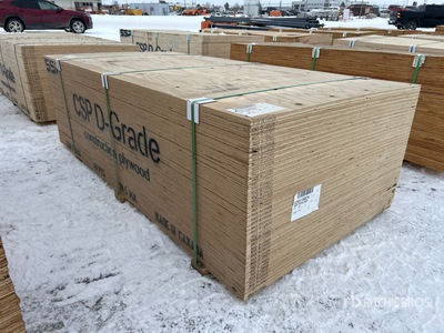 Quantity of (40) 3/4 in 4 ft x 8 ft CSP/DFP No Stamp Plywood (Unused)