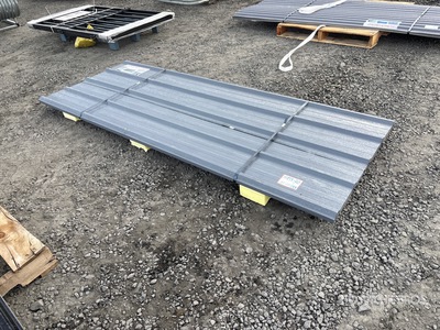 Quantity of (30) Grey Metal Roof Panels Materiale edile (Unused)
