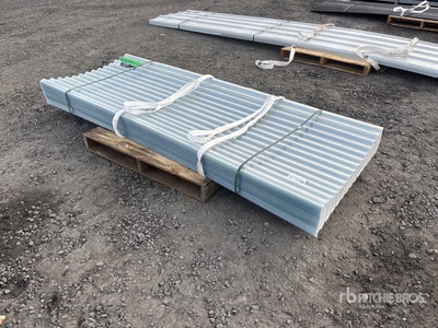 Quantity of (100) Clear Polycarbonate Roof Panel Materiale edile (Unused)