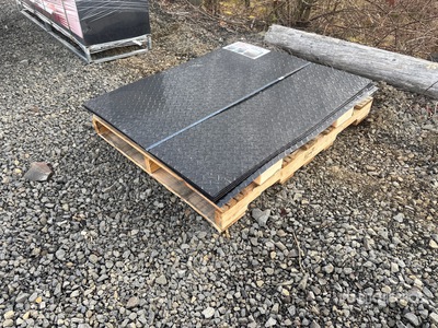 Quantity of (20) Black Steel Diamond Plate Materiale edile (Unused)