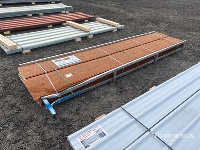 Quantity of (20) Wood Grain Polyurethane Insulated Metal Wall Materiale edile