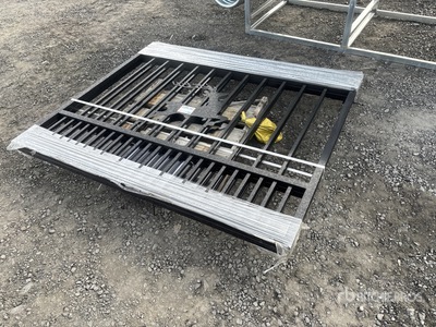 9 ft 8 in x 5 ft 9 in Wrought Iron Bi-Parting Cancello (Unused)