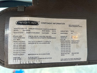 2017 Freightliner M2 106 6x4 Van Truck