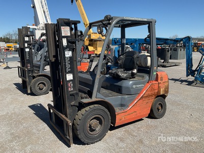 2017 Toyota 8FGU25 5000 lb Pneumatic Tire Forklift