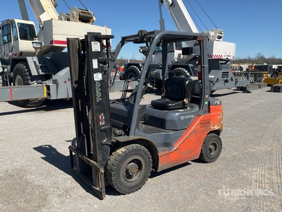 2020 Toyota 8FGU25 5000 lb Pneumatic Tire Forklift