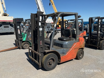 2017 Toyota 8FGU25 5000 lb Pneumatic Tire Forklift