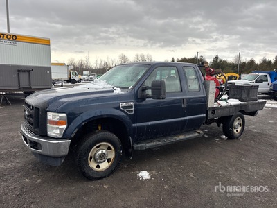 2008 Ford F-250 XL 4x4 Extended Cab Flatbed Truck