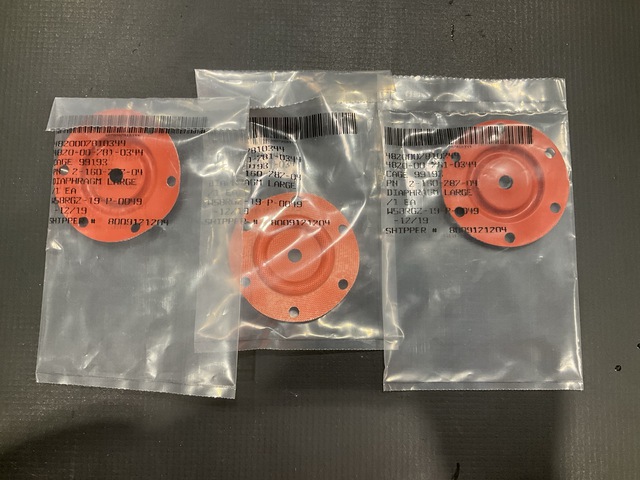 (26) Honeywell 2-160-287-04 Special Shaped Actuator Valve Diaphragms