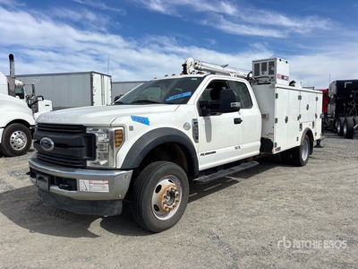 2019 Ford F-550 XL 4x4 Extended Cab Service Truck (Inoperable)