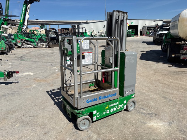 2016 Genie GR20 Vertical Mast Lift 2016 Genie GR20 Vertical Mast Lift