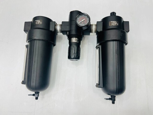 Quantity of (8) Norgren P8B Compressed Regulator / Lubricator & Air Filters (Unused)