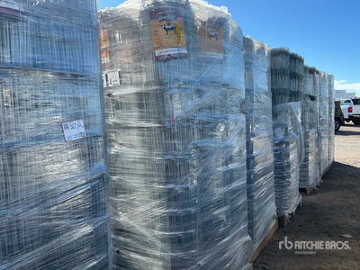 Quantity of (3) 10.5-12.75 6 in 20 Rod Field Fence Divers - Industriel