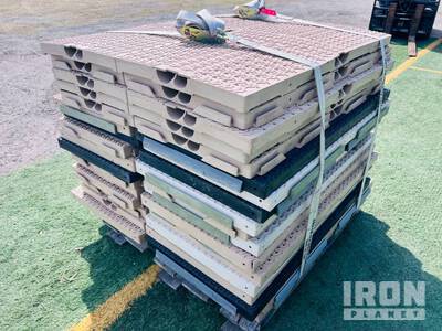 Quantity of (36) Bike Track 2 in Thick Modular Floor Covering Panels Divers