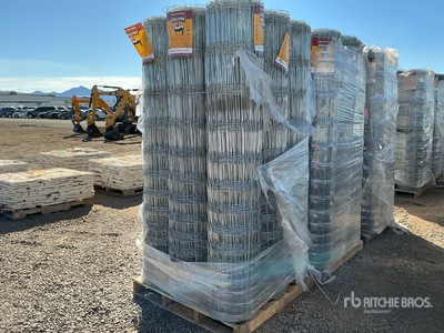 Quantity of 10.5-12.75 6 in 20 Rod Field Fence Divers - Industriel