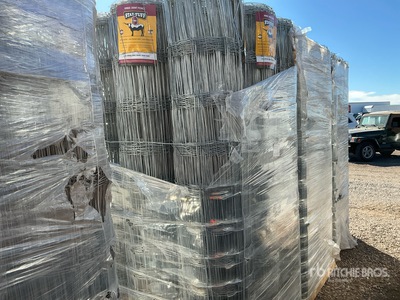 Quantity of (3) 10.5-12.75 6 in 20 Rod Field Fence Divers - Industriel