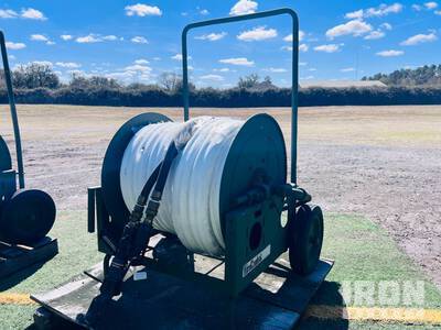 Portable Fire Hose Reel with Flexible Hose & Nozzle